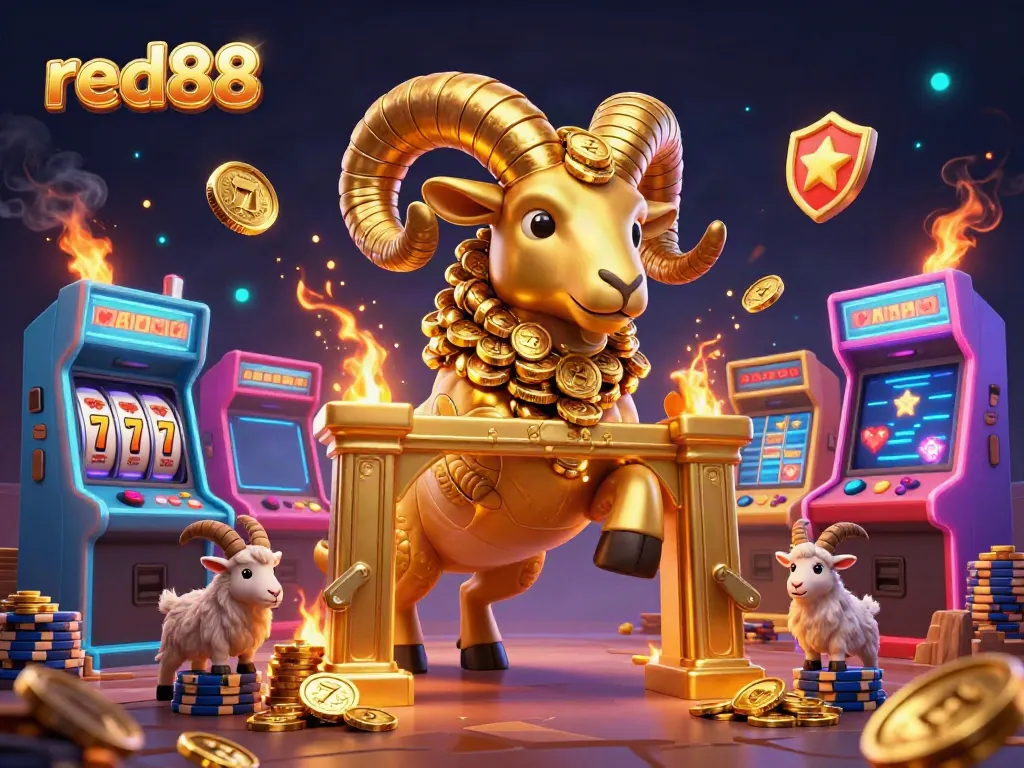 Experience thrilling gameplay at red88 with vibrant casino elements and dynamic characters.