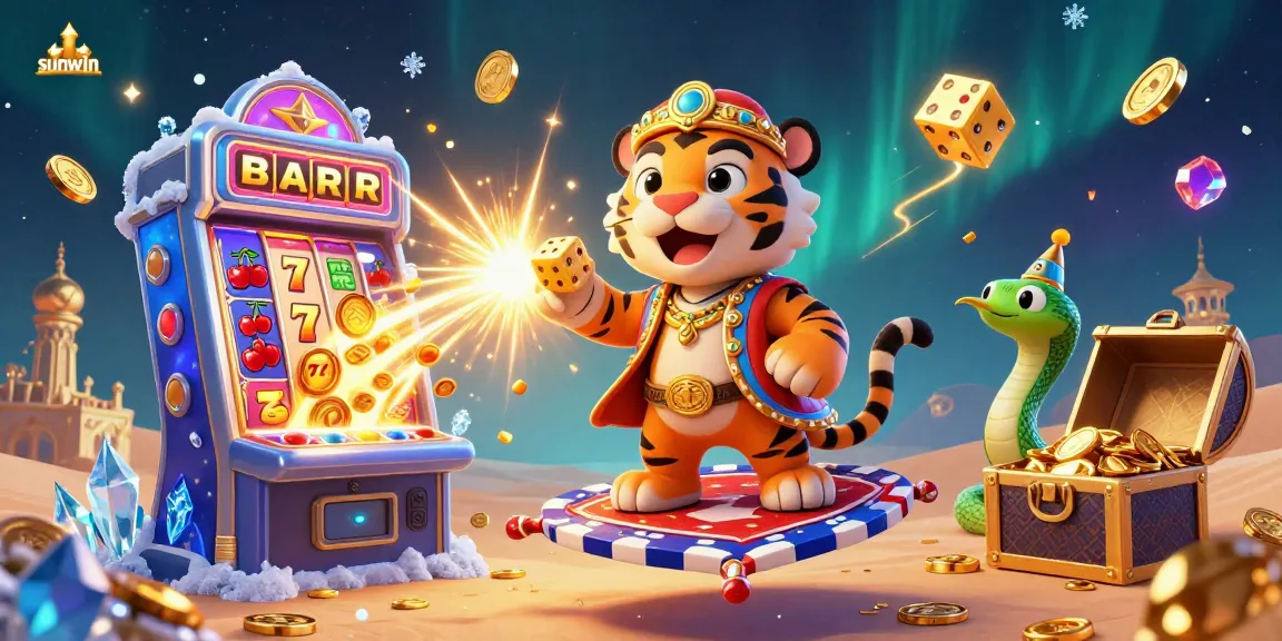 Experience casino thrills with sunwin featuring a 3D tiger sultan and jackpot explosions.